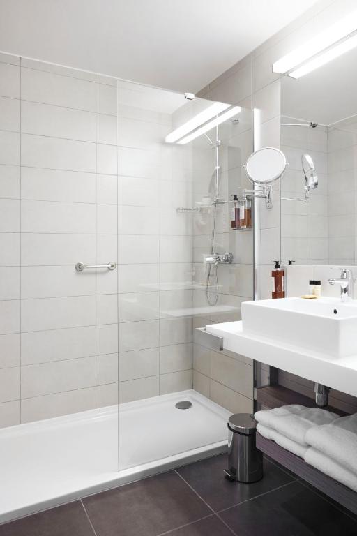 Koupelna v ubytování Q Hotel Plus Wrocław