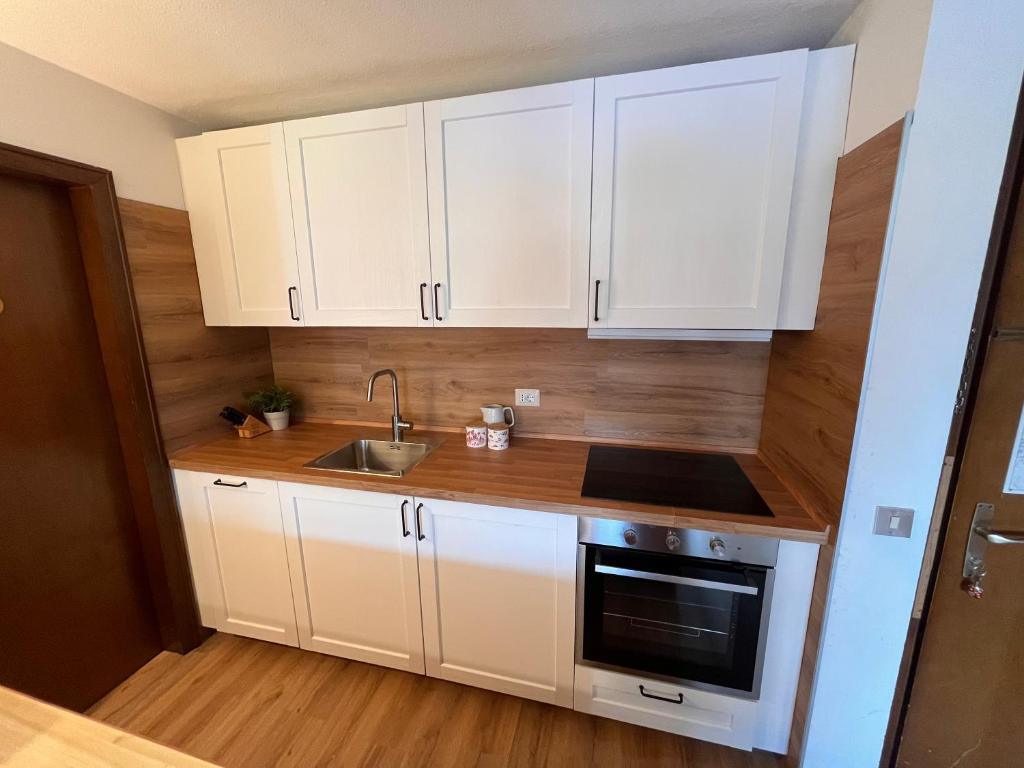 Kuchyň nebo kuchyňský kout v ubytování Rifugetto