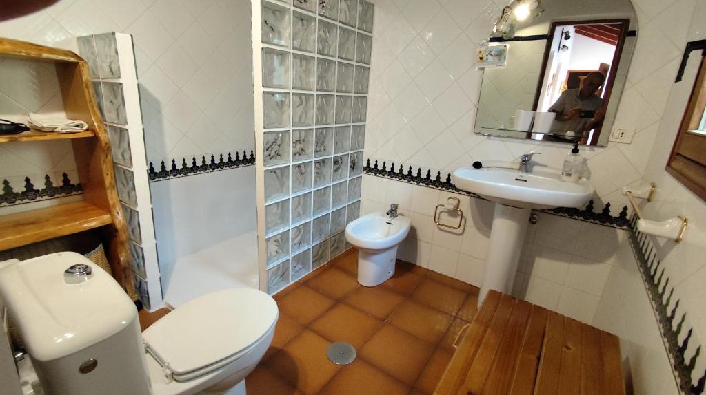 Koupelna v ubytování Casa Guinea
