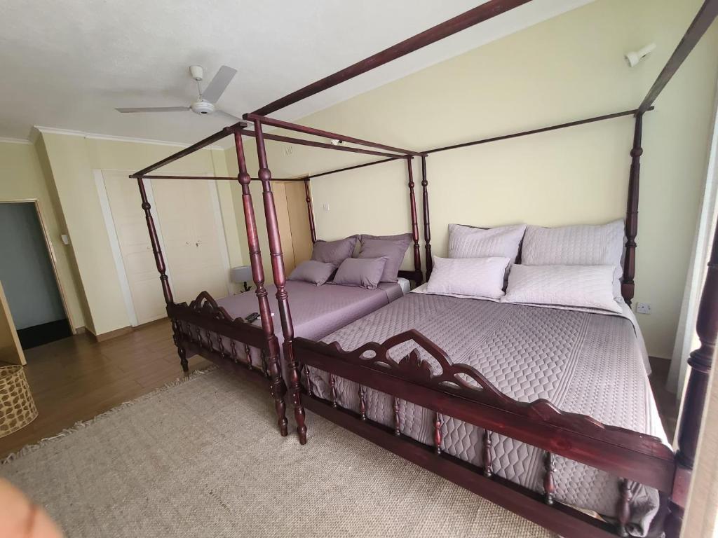 Ένα ή περισσότερα κρεβάτια σε δωμάτιο στο Charming 3 bedroom guesthouse - 2300