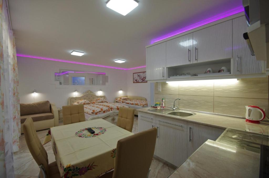 Kuchyňa alebo kuchynka v ubytovaní Amália Apartman