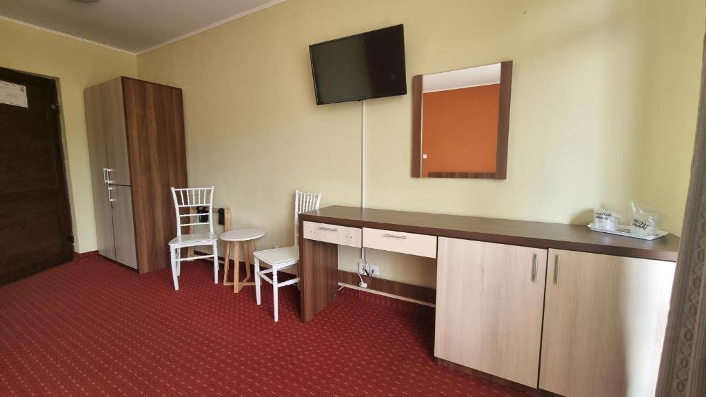 Kuchyň nebo kuchyňský kout v ubytování Hotel Iri