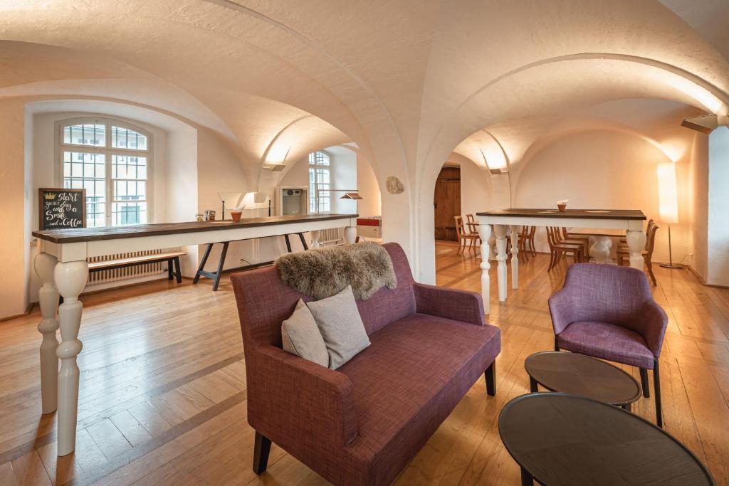 Kuchyň nebo kuchyňský kout v ubytování Hotel Greuterhof Islikon