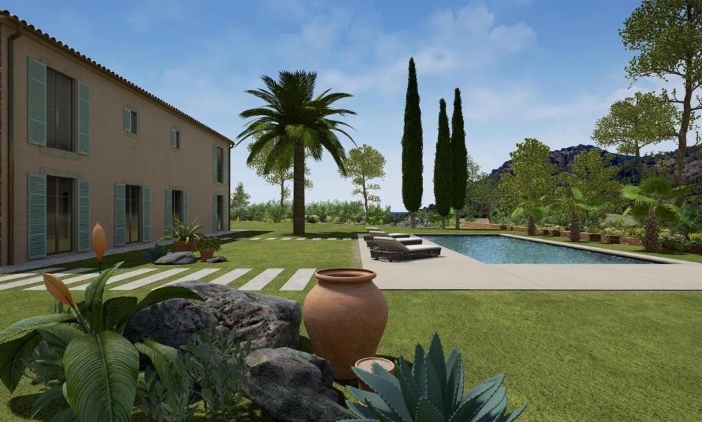 Swimmingpoolen hos eller tæt på Can Agata