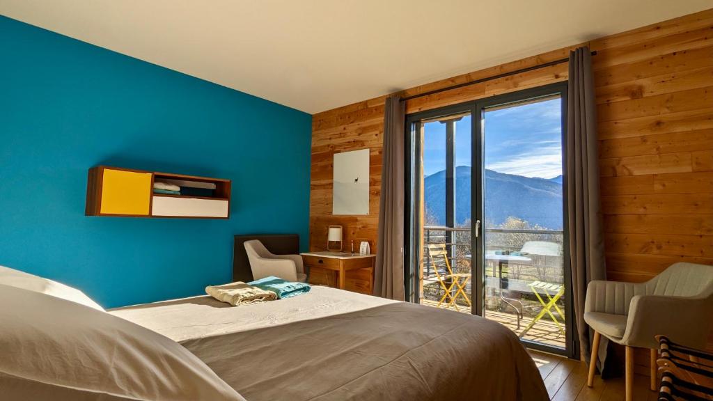 Nespecifikovaný výhled na hory nebo výhled na hory při pohledu z bed and breakfast