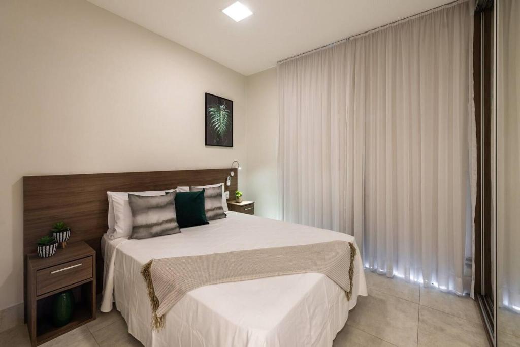 Ένα ή περισσότερα κρεβάτια σε δωμάτιο στο Jacques Pilon Residence 42 m2 Apartment