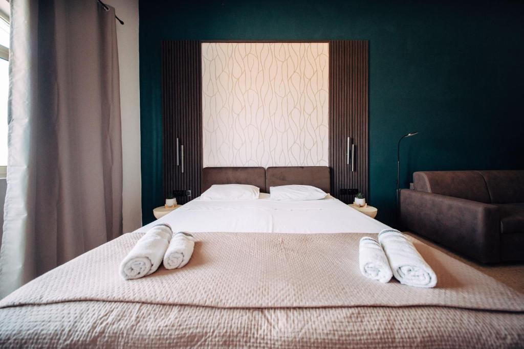 Postel nebo postele na pokoji v ubytování Rapture Gozo - Guesthouse