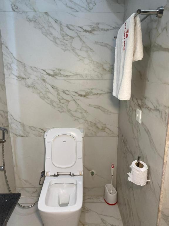 Koupelna v ubytování De Padova Hotel