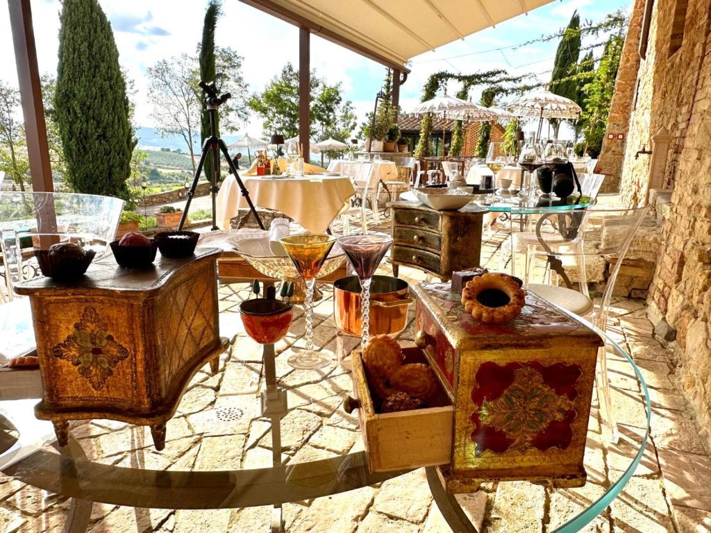 Posezení v ubytování Il Miraggio in Val d'Orcia Relais & Spa