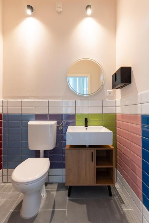 Koupelna v ubytování MUE Cubes - Capsule Hotel