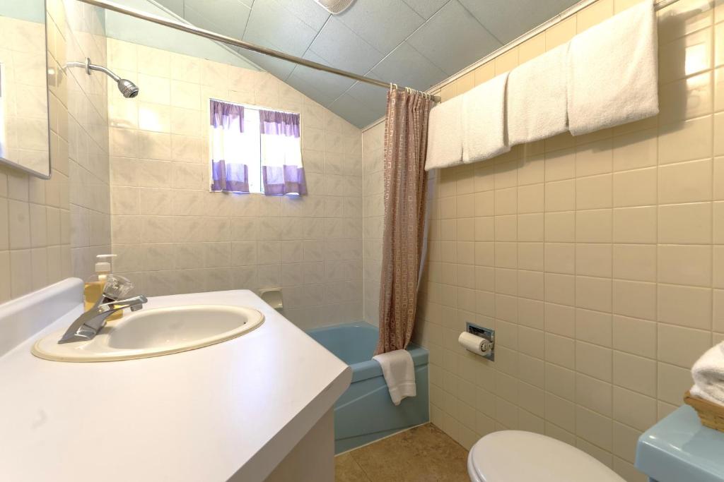 Koupelna v ubytování Richca Chalets Resort