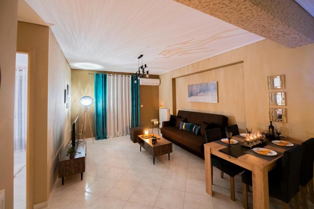 Khu vực ghế ngồi tại Sparta View Apartments Anthemis Boutique B1