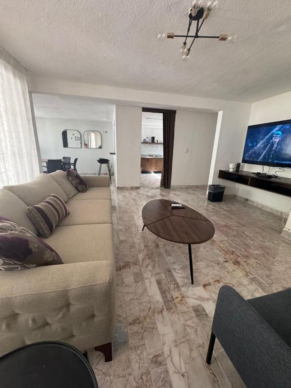 Posezení v ubytování Margaritas Cincuenta