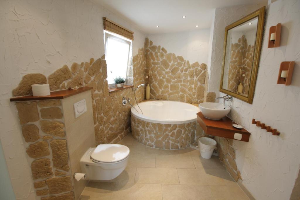 Koupelna v ubytování Hotel Seebrise Grömitz