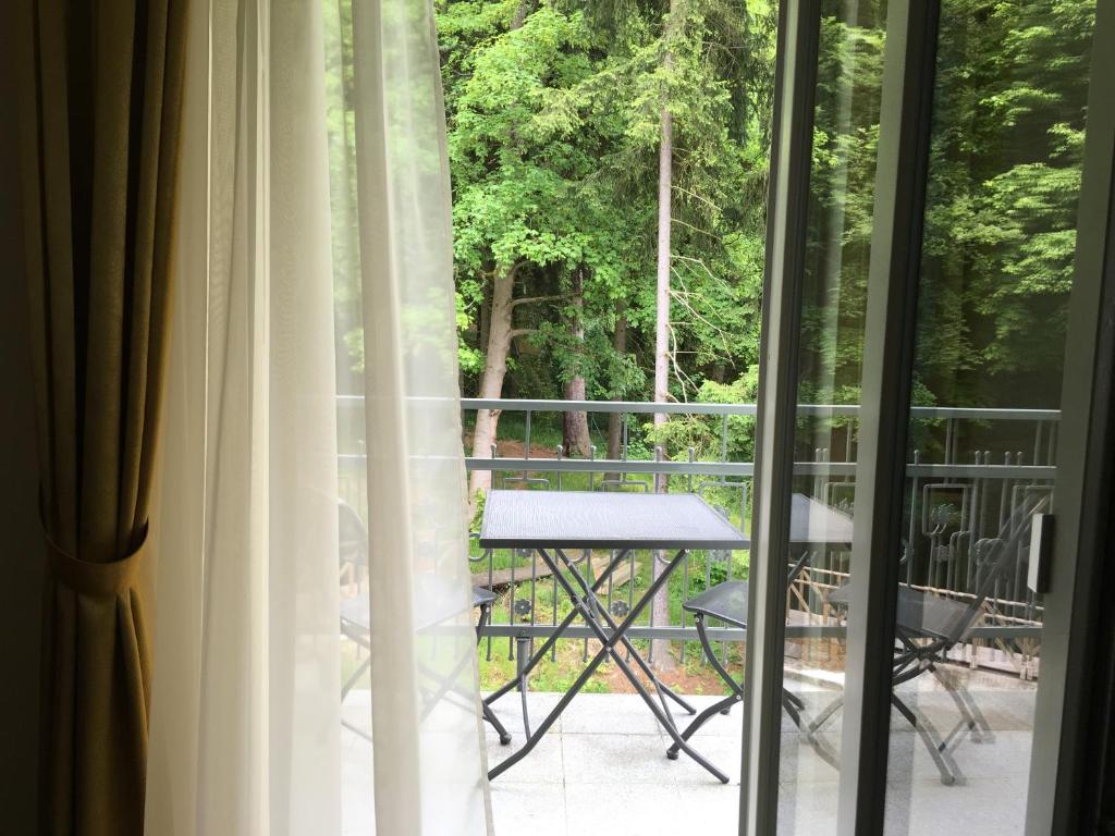 Balkon lub taras w obiekcie Parkhotel Forest