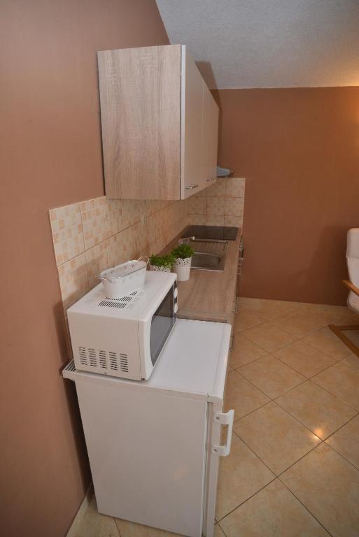 Kuchyňa alebo kuchynka v ubytovaní Apartments Salamun