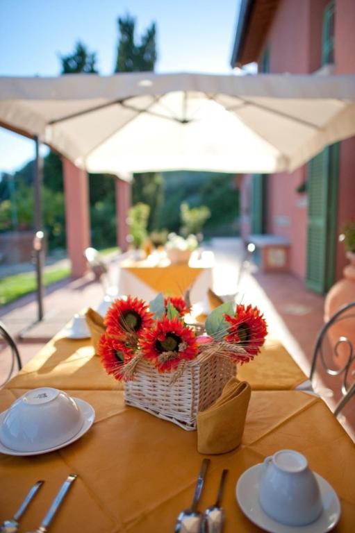 Patio nebo venkovní prostory v ubytování Podere Chiaromonte