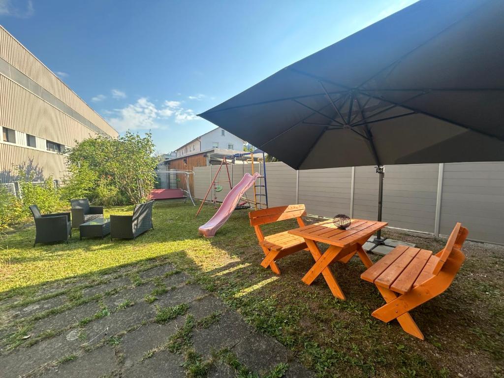 Zahrada ubytování FERIENHAUS AyNa, direkt an der Schweizer Grenze