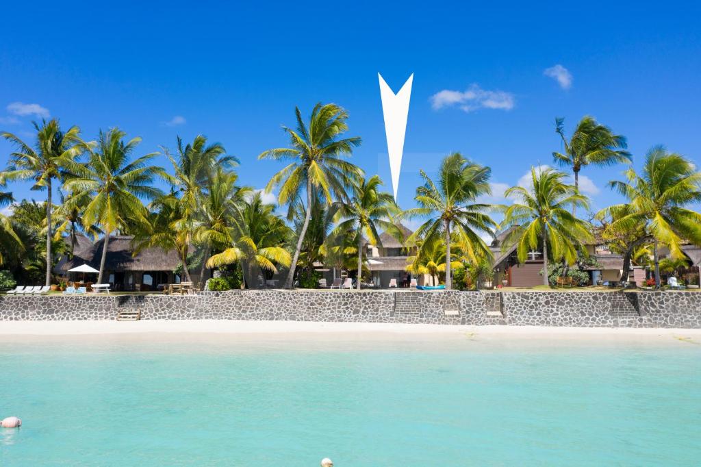 a view of the beach from the water at Villa Emerald in Post of Flacq