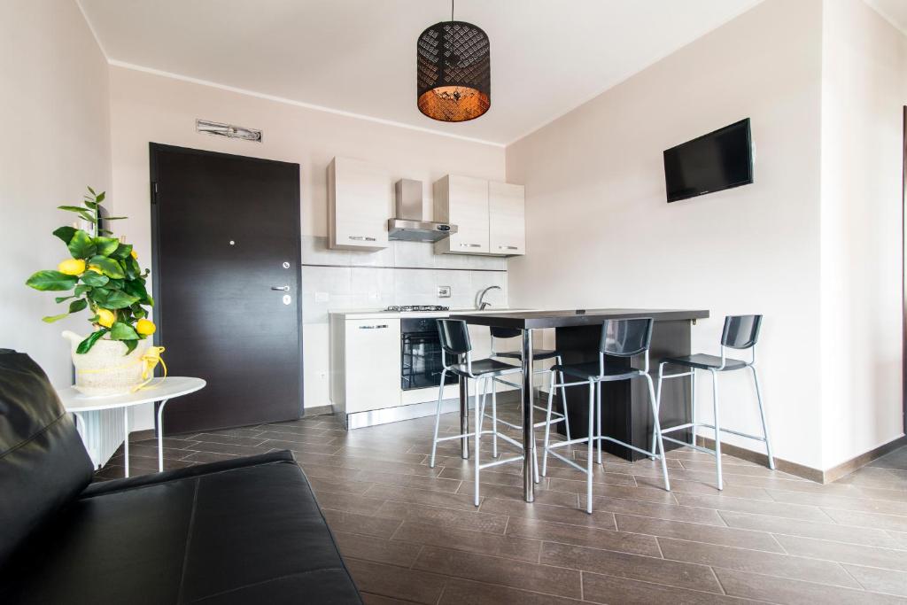 Kuchyň nebo kuchyňský kout v ubytování Guest House Roma Express
