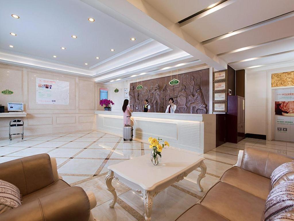 Posezení v ubytování Vienna Hotel Shenzhen Exhibition Center Gangxia Metro Station