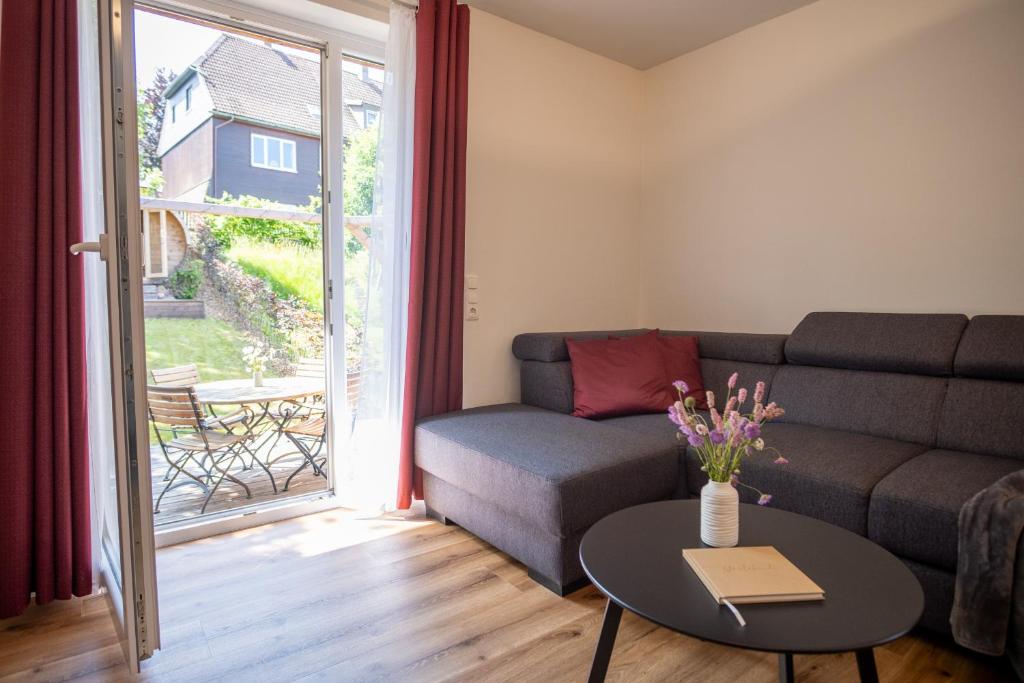 Posezení v ubytování Ferienhaus "Zum Lochstein"