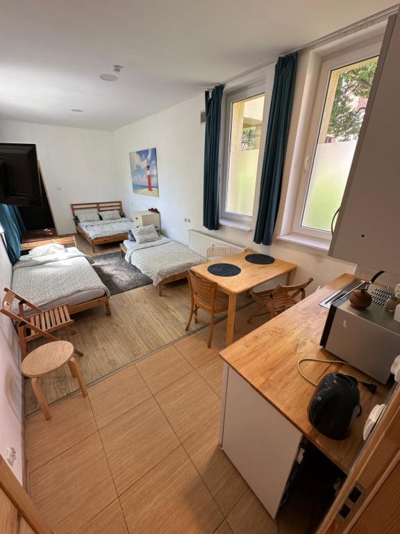 Ένα ή περισσότερα κρεβάτια σε δωμάτιο στο Hostel4u