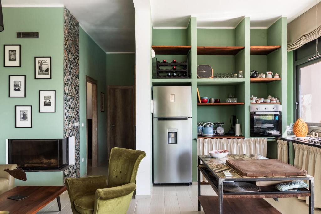 Kuchyň nebo kuchyňský kout v ubytování Agriturismo Val Di Noto