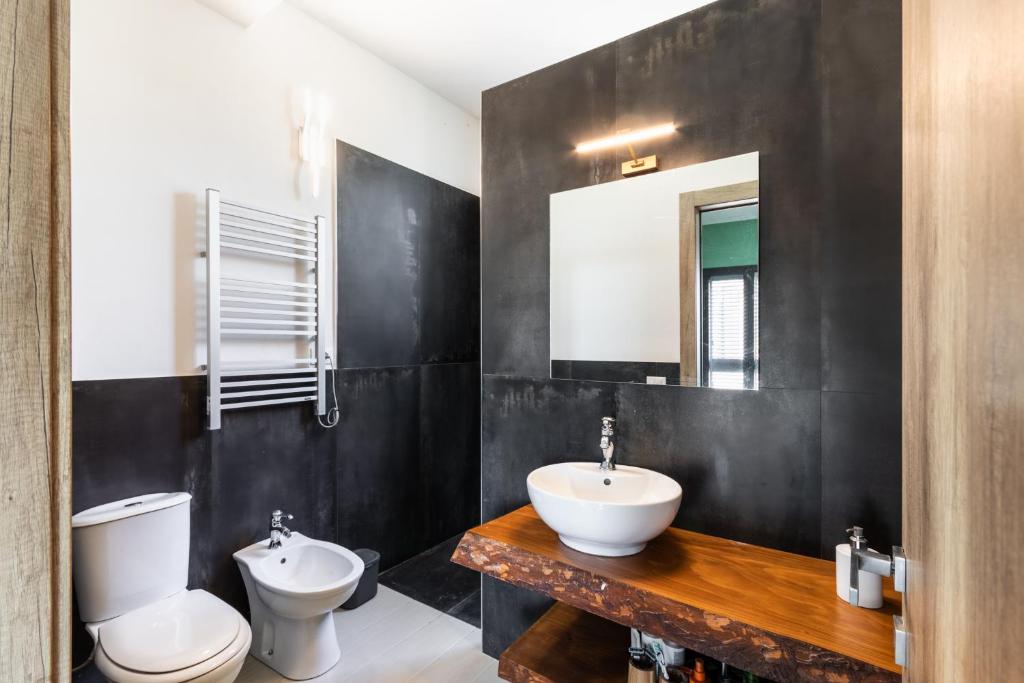 Koupelna v ubytování Agriturismo Val Di Noto
