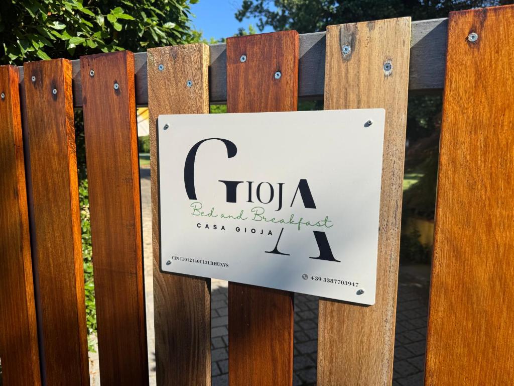Certifikát, hodnocení, plakát nebo jiný dokument vystavený v ubytování Casa Gioja