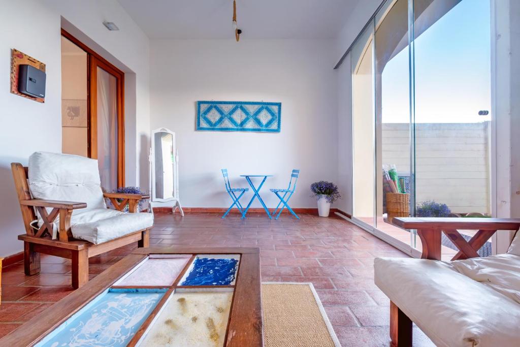 Posezení v ubytování B&B Artemisia