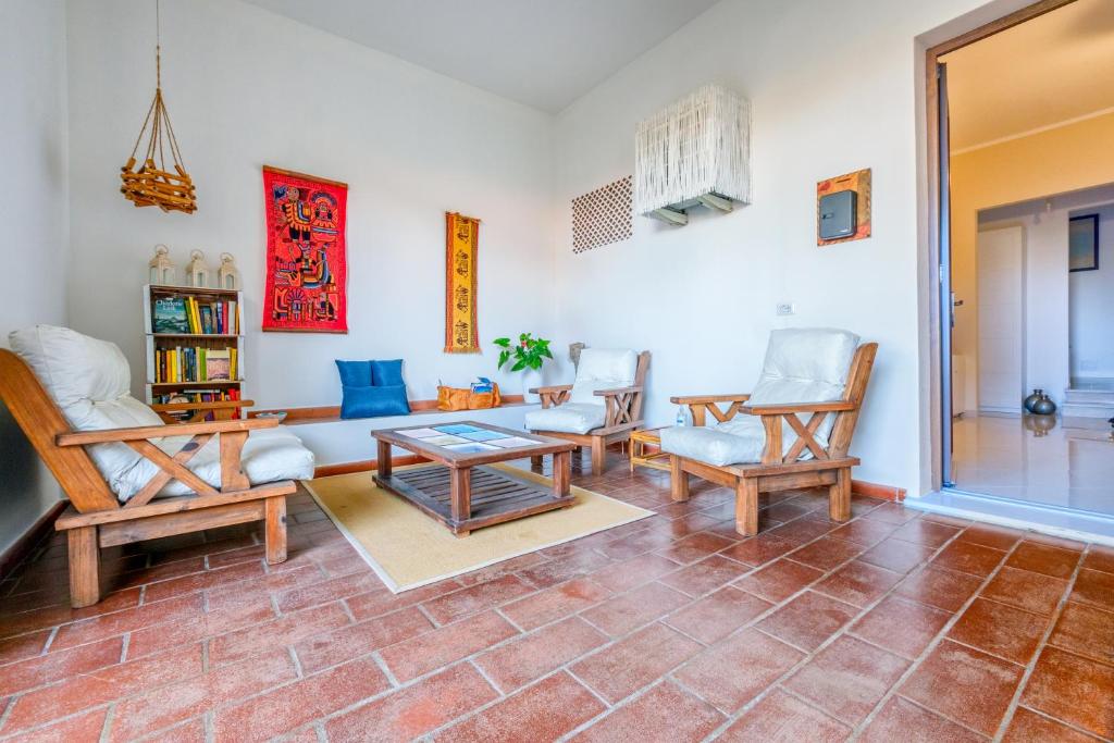 Posezení v ubytování B&B Artemisia