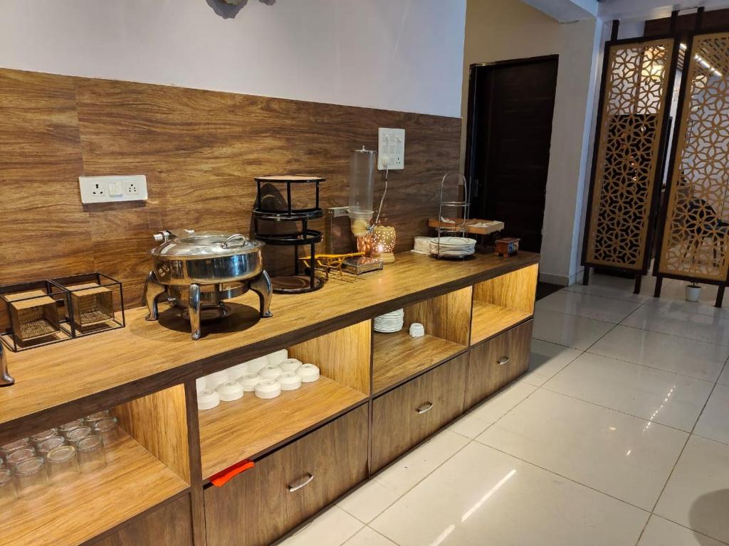 Kuchyň nebo kuchyňský kout v ubytování Hotel Stiltstay