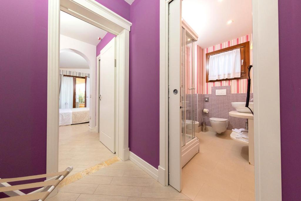 Koupelna v ubytování Hotel Residence Il Porto