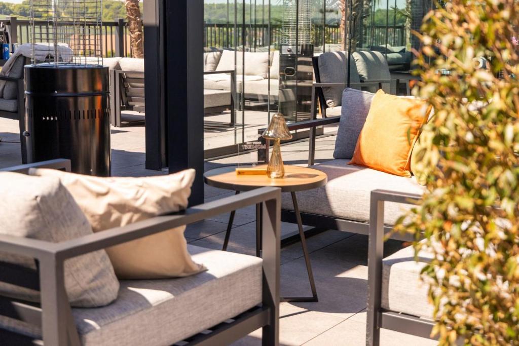 Posezení v ubytování Point 7 Hotel
