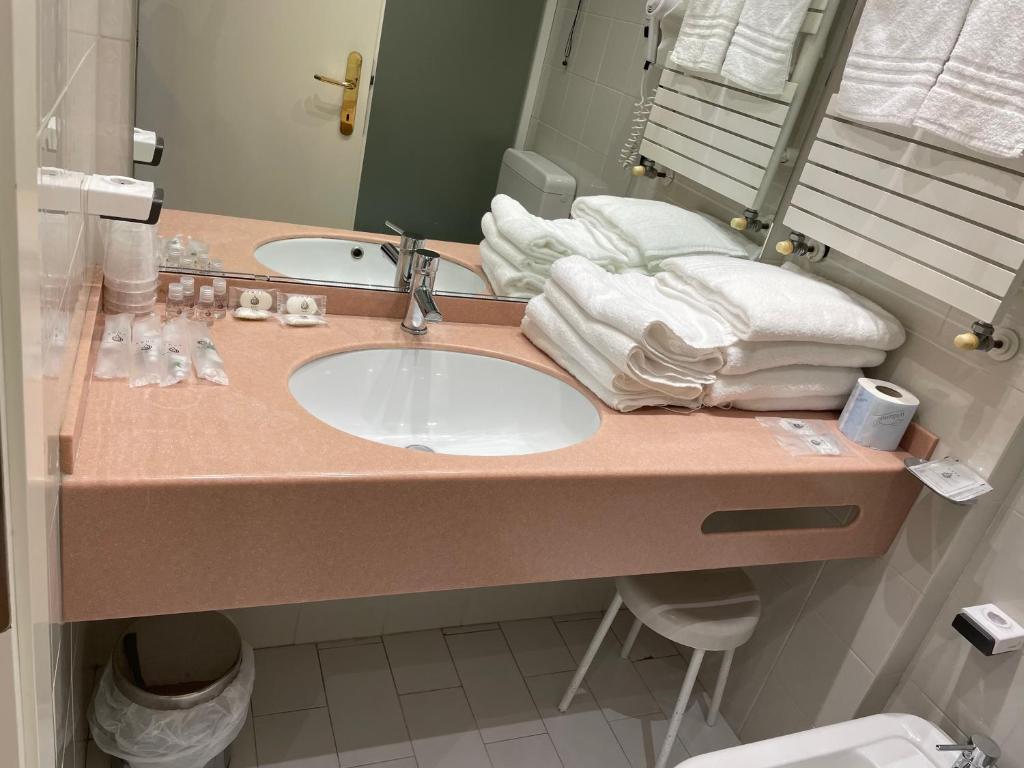 Koupelna v ubytování Hotel Sirena - B&B