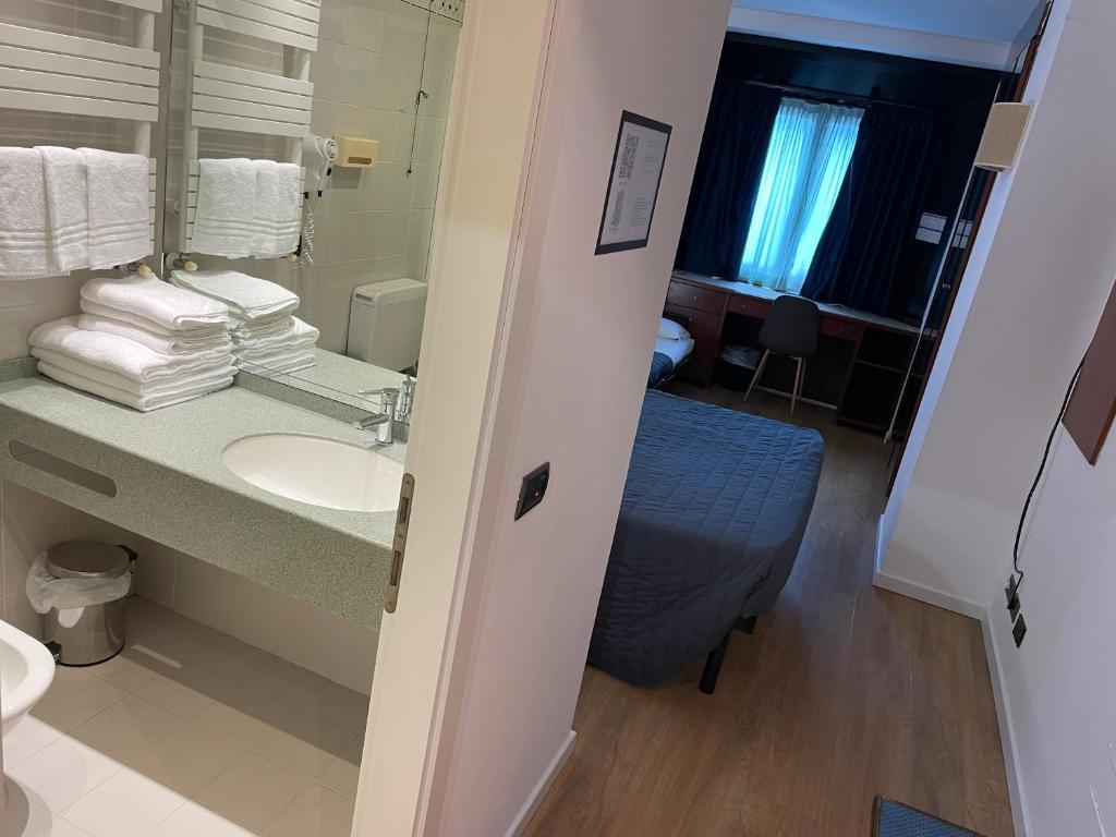 Koupelna v ubytování Hotel Sirena - B&B