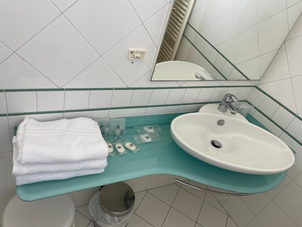 Koupelna v ubytování Hotel Sirena - B&B