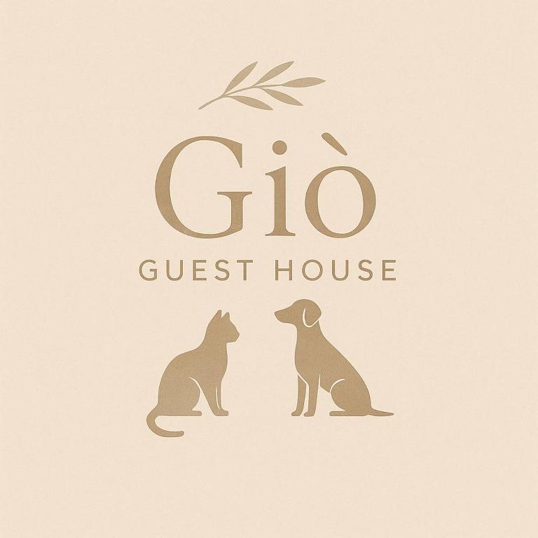 a logo for a guest house with two dogs at Gió guest house in La Caletta
