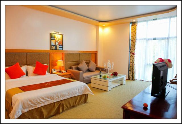 Katil atau katil-katil dalam bilik di A1 Hotel - Dien Bien Phu
