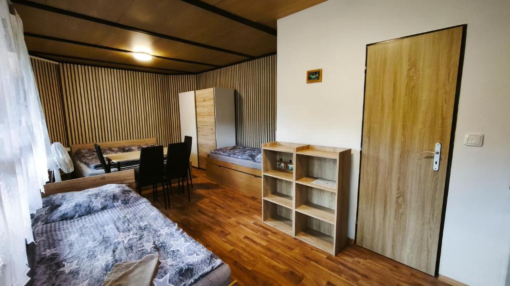 Postel nebo postele na pokoji v ubytování Areál Pauli