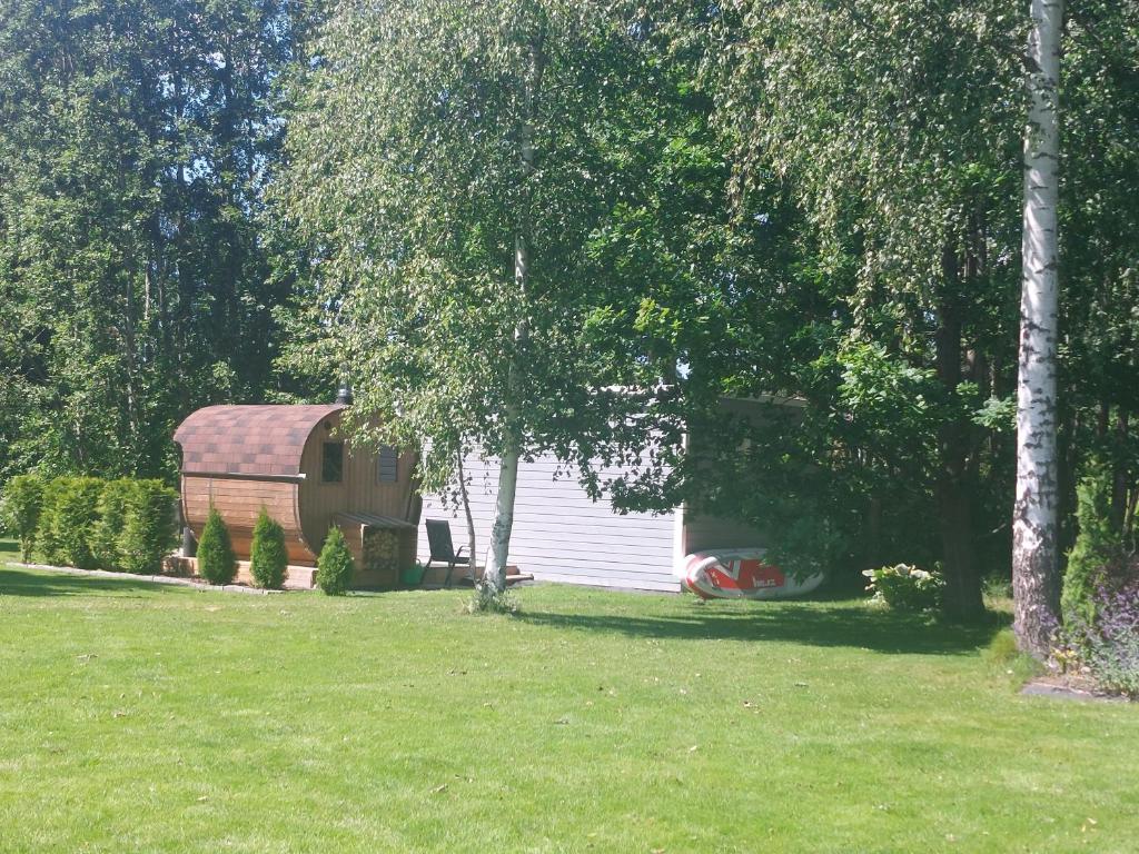 Zahrada ubytování Pauna Puhkemaja