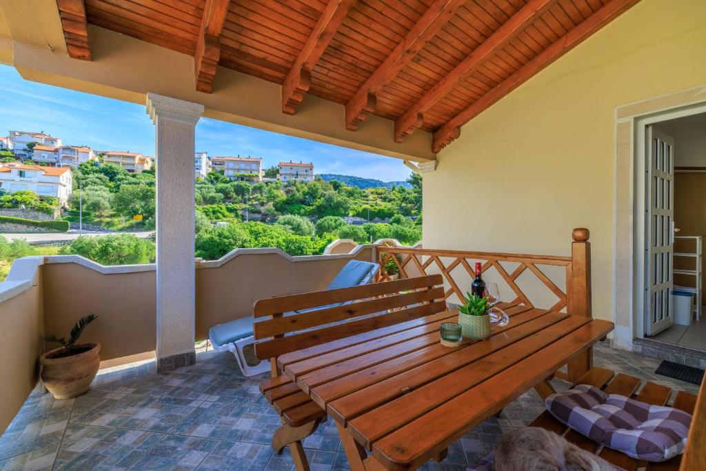 Balkón nebo terasa v ubytování Apartments Tatjana