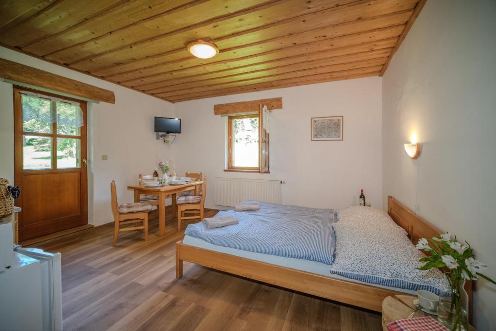 Postel nebo postele na pokoji v ubytování Pension Klose
