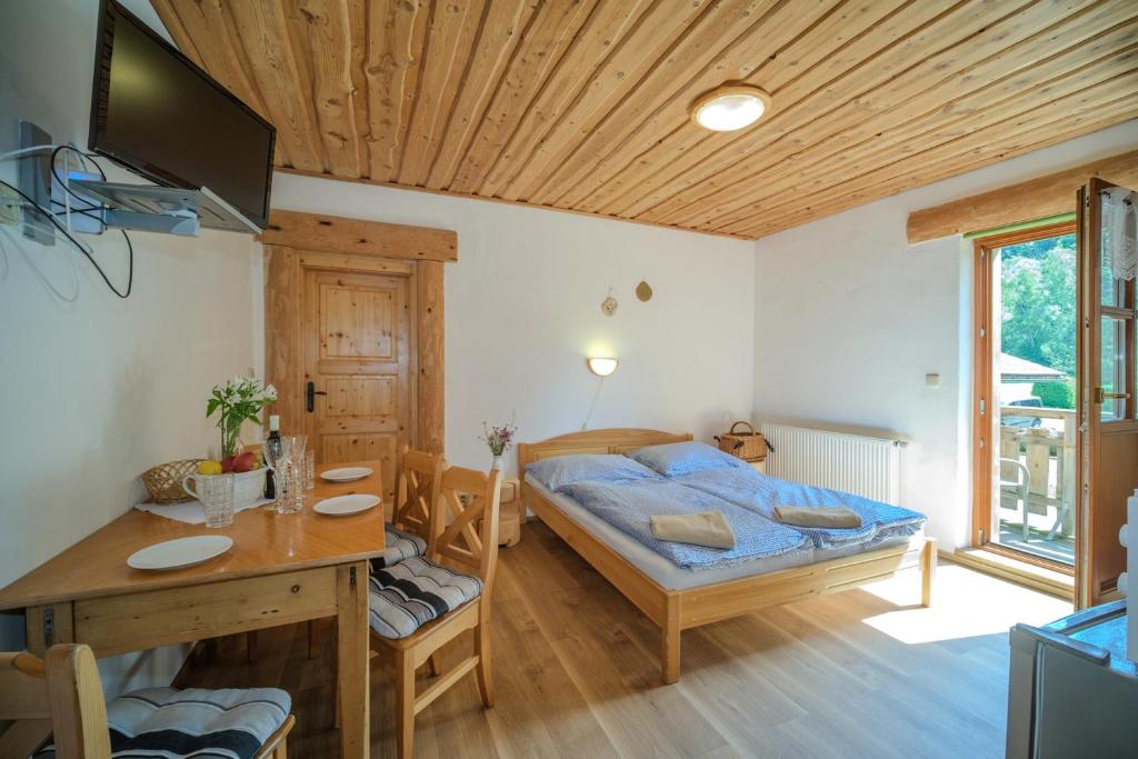 Postel nebo postele na pokoji v ubytování Pension Klose