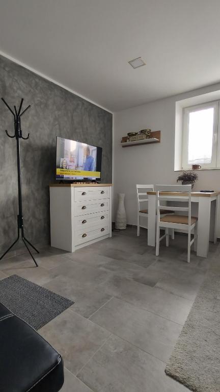 TV i/ili multimedijalni sistem u objektu Apartmán Hevlín
