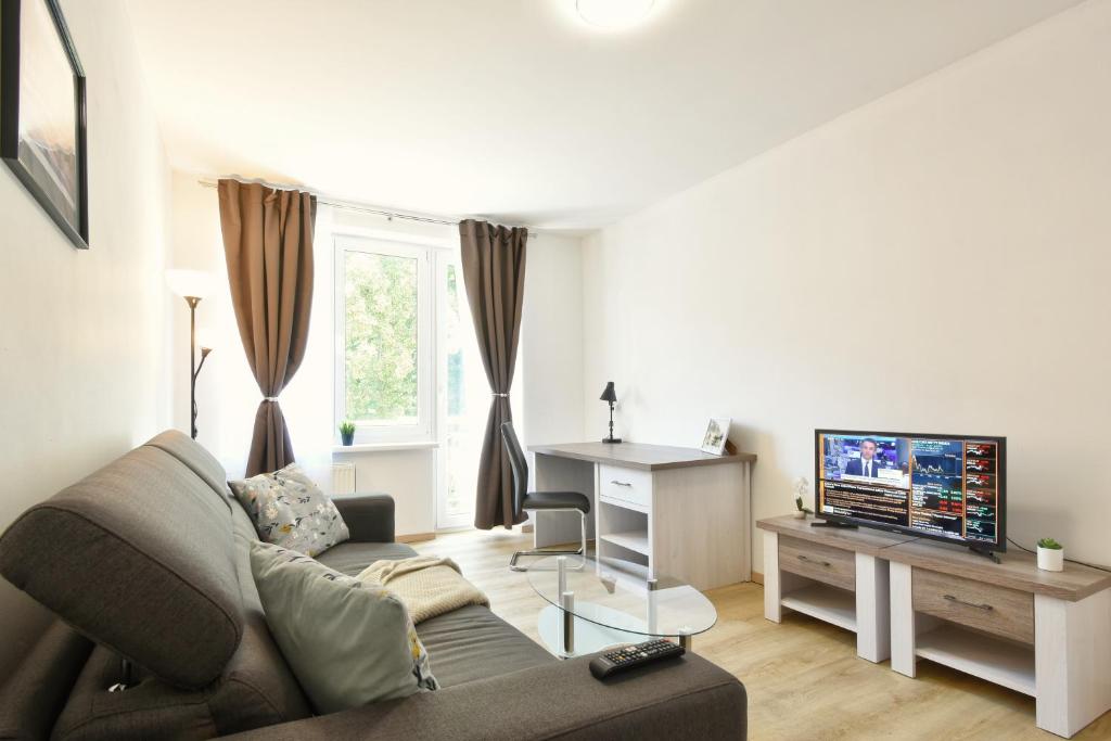 TV a/nebo společenská místnost v ubytování Karlsbad Central Point