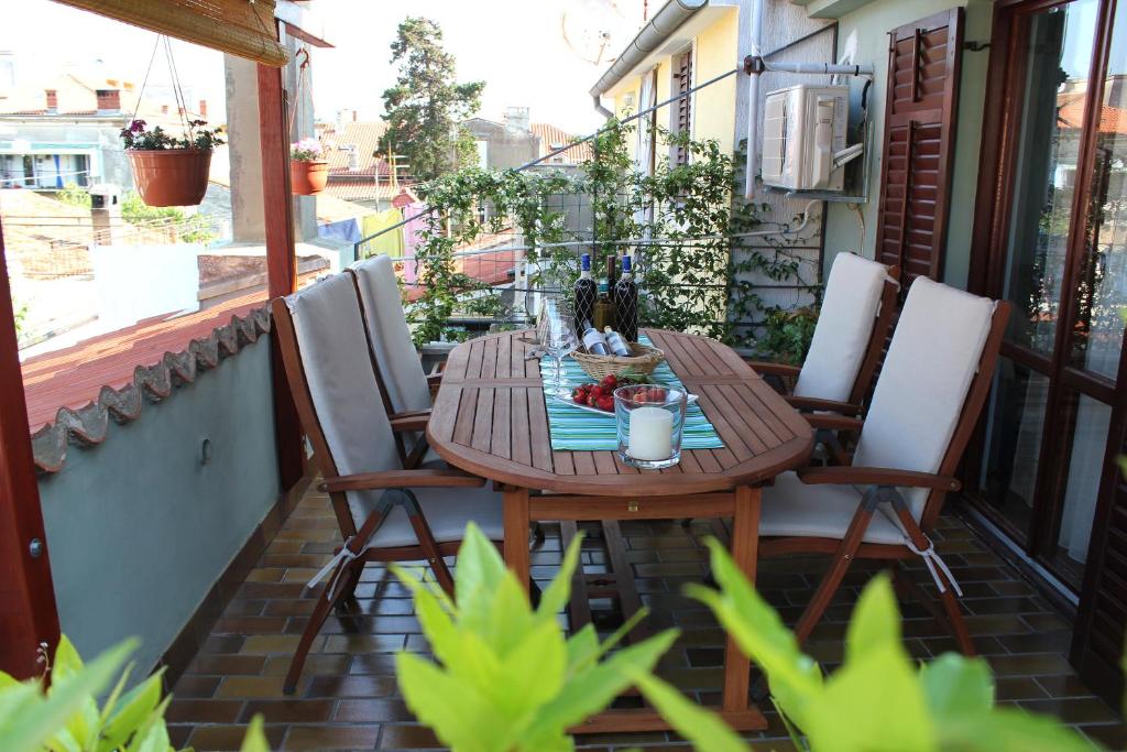 Balkón nebo terasa v ubytování Apartment Adriana