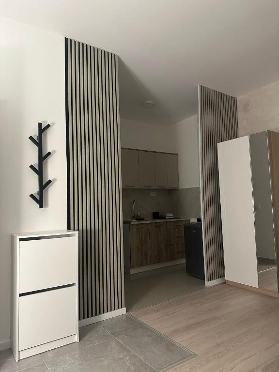 Kuchyň nebo kuchyňský kout v ubytování Apt 6- Sokobanjica apartmani