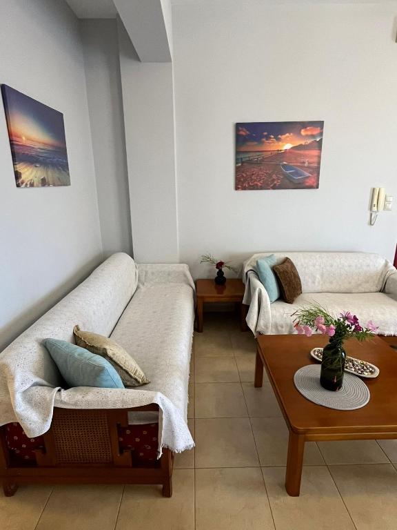 Posezení v ubytování Bloom Garden Apartment